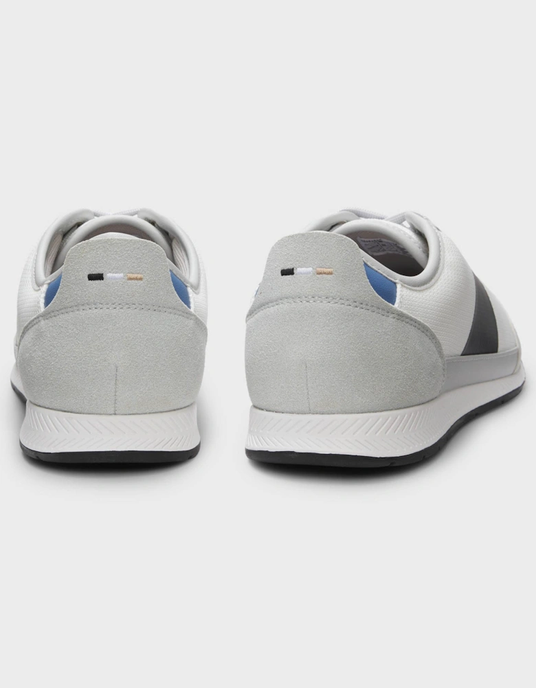 BOSS Orange Nitan Mens Mixed Material Trainers with Ridged Outsole - Open Grey 064