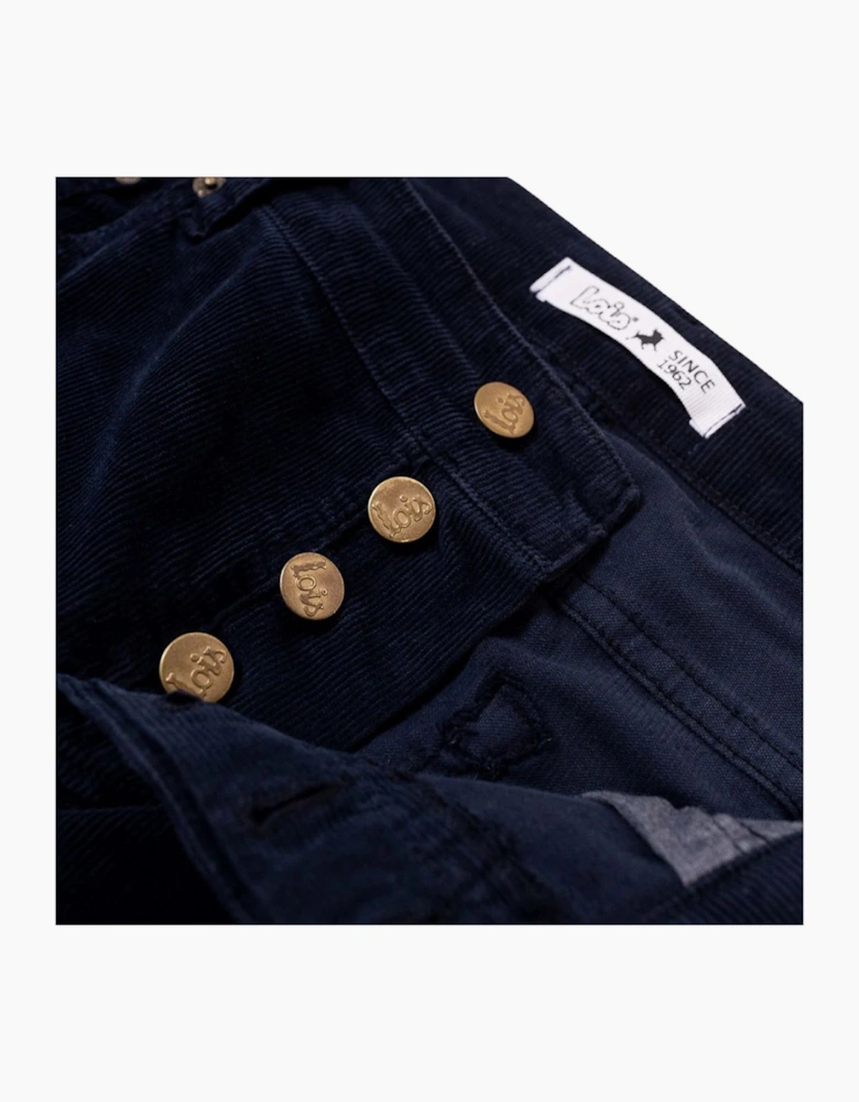 Lois Sierra Thin Corduroy Navy Trouser