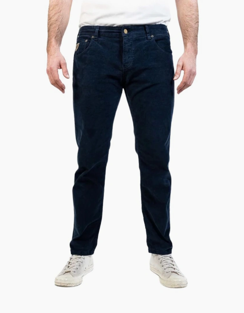 Lois Sierra Thin Corduroy Navy Trouser