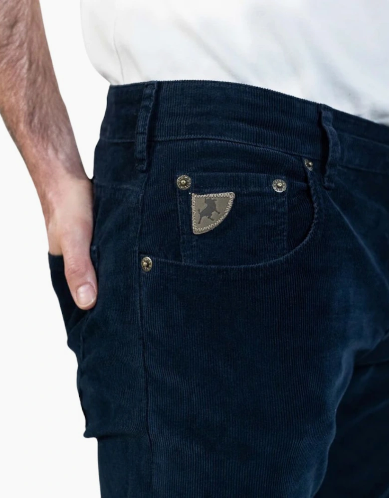 Lois Sierra Thin Corduroy Navy Trouser