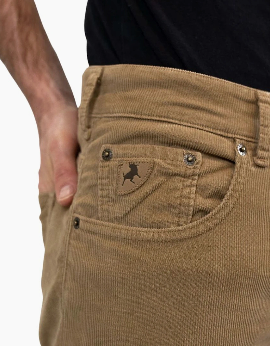 Lois Sierra Thin Corduroy Dark Sand Trouser