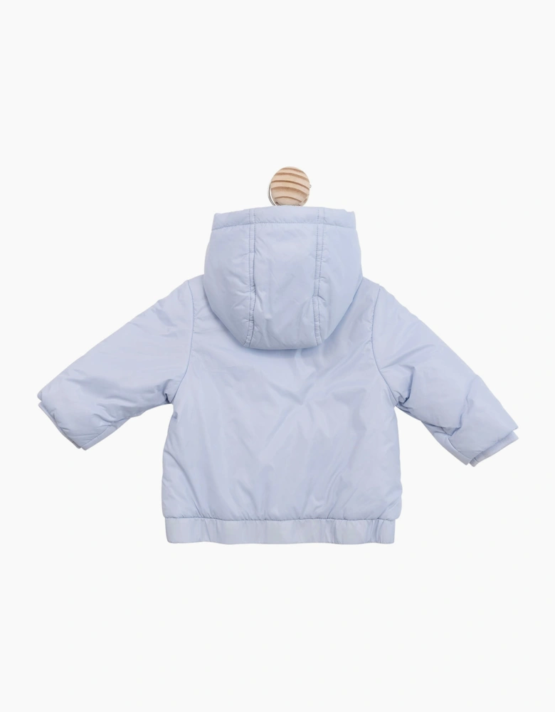Boys Pale Blue Pocket Summer Coat