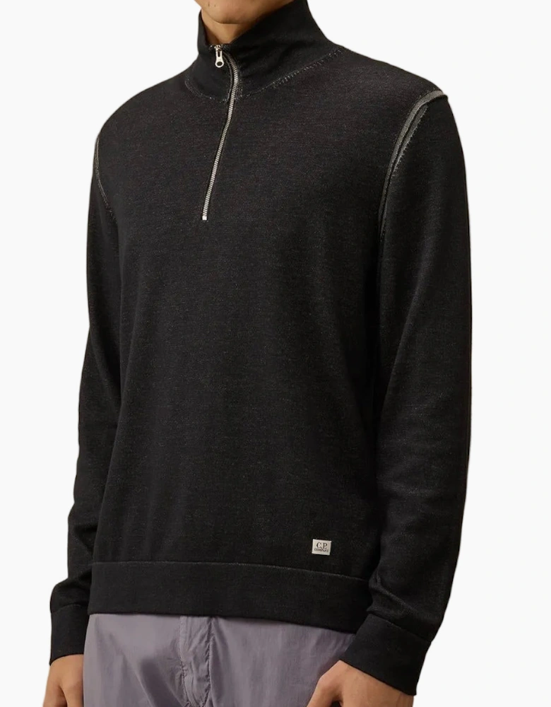 Cotton/Nylon Quarter Zip Knit