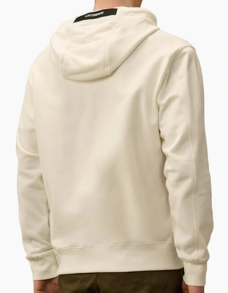 Diagonal Raised Fleece Lens Hoodie