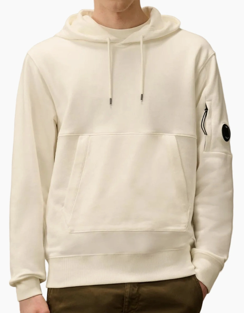 Diagonal Raised Fleece Lens Hoodie