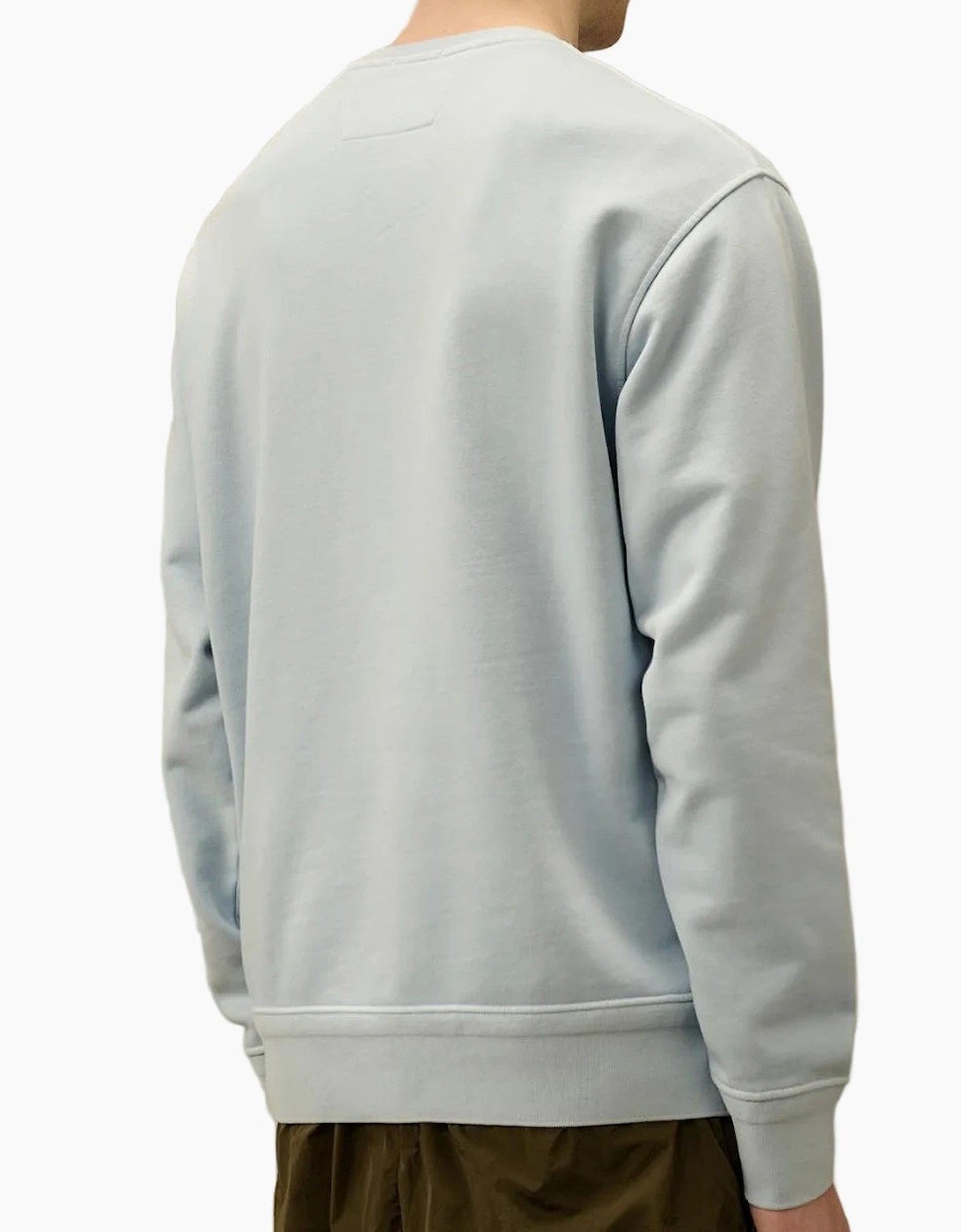 Diagonal Fleece Resist Dyed Logo Sweatshirt