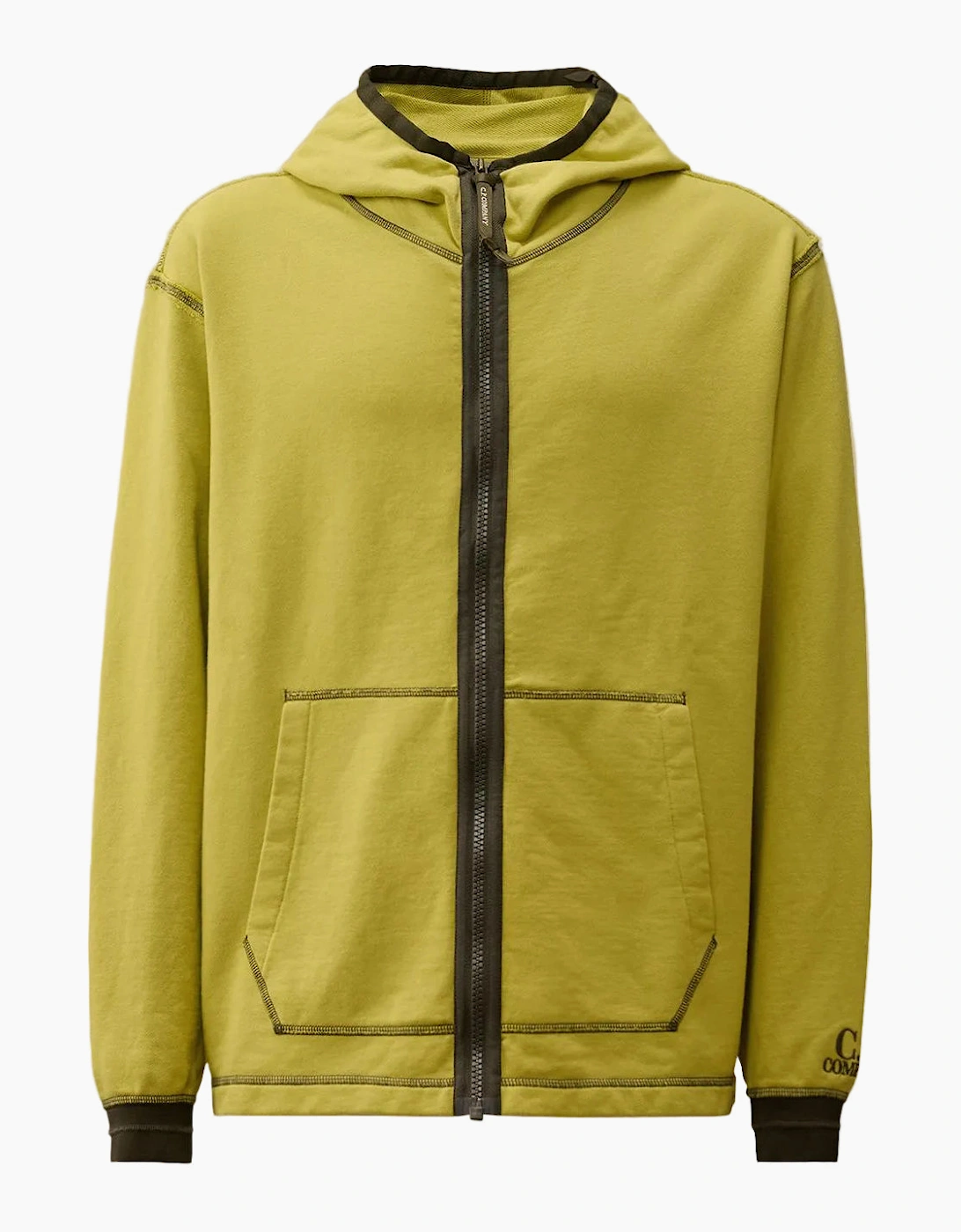 Diagonal Fleece Zip Hoodie, 5 of 4