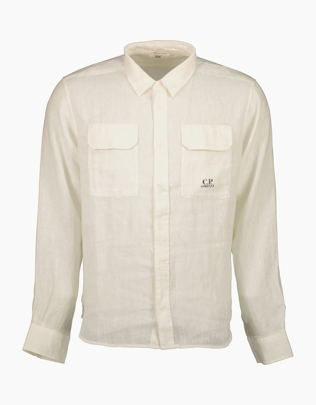 Long Sleeve Linen Overshirt