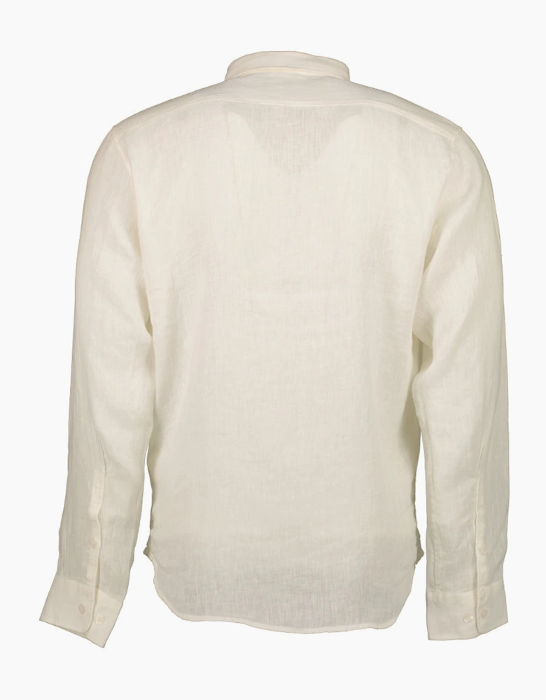 Long Sleeve Linen Overshirt