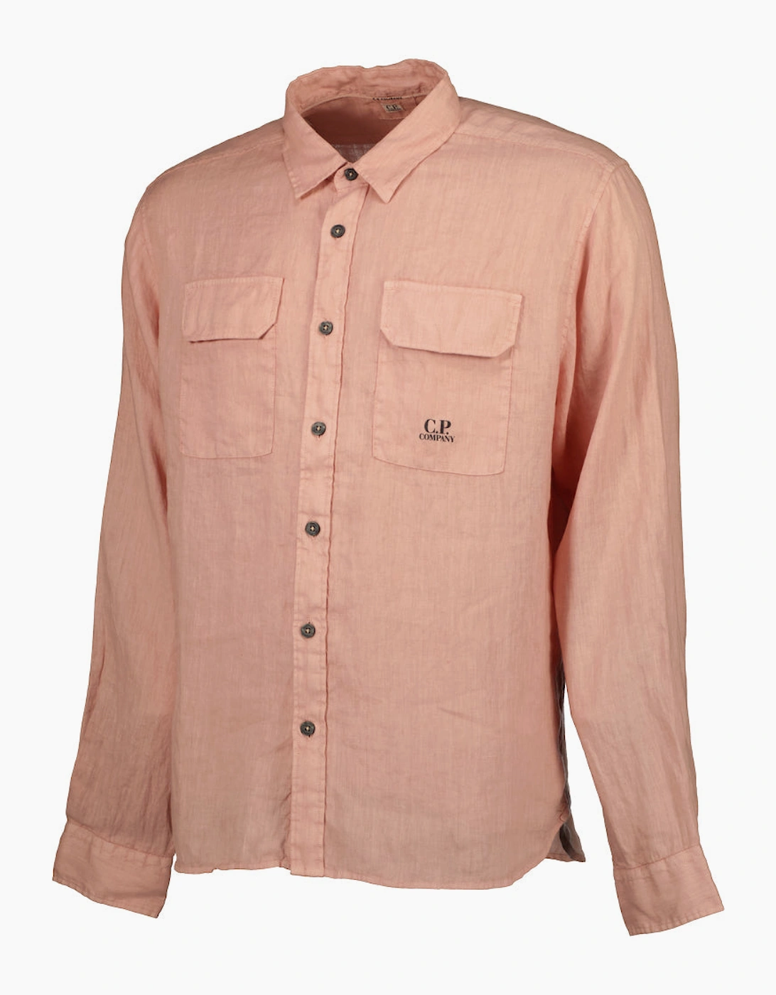 Long Sleeve Linen Overshirt