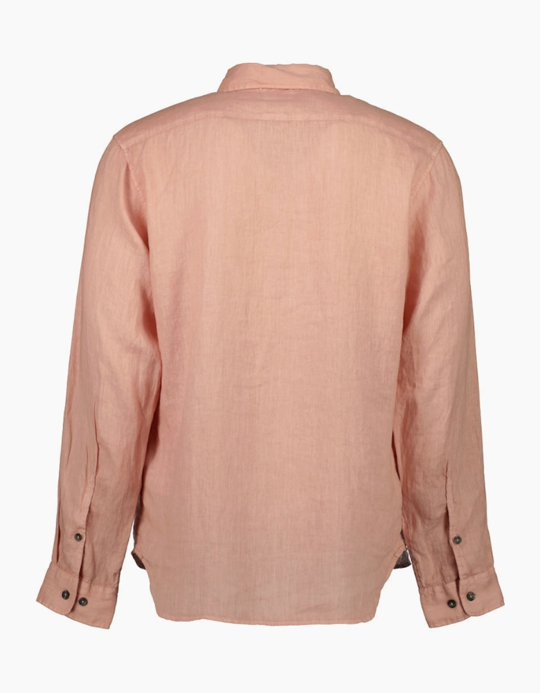 Long Sleeve Linen Overshirt