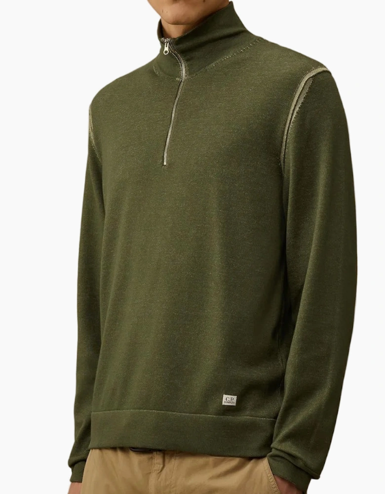 Cotton/Nylon Quarter Zip Knit