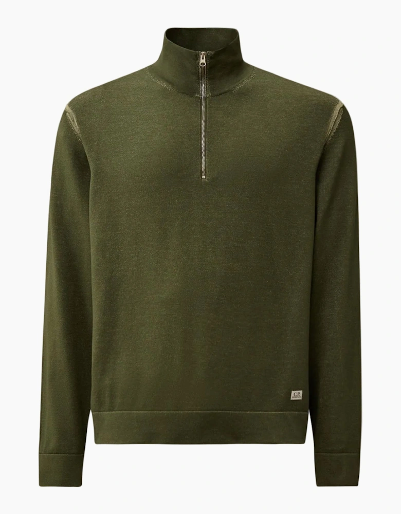 Cotton/Nylon Quarter Zip Knit