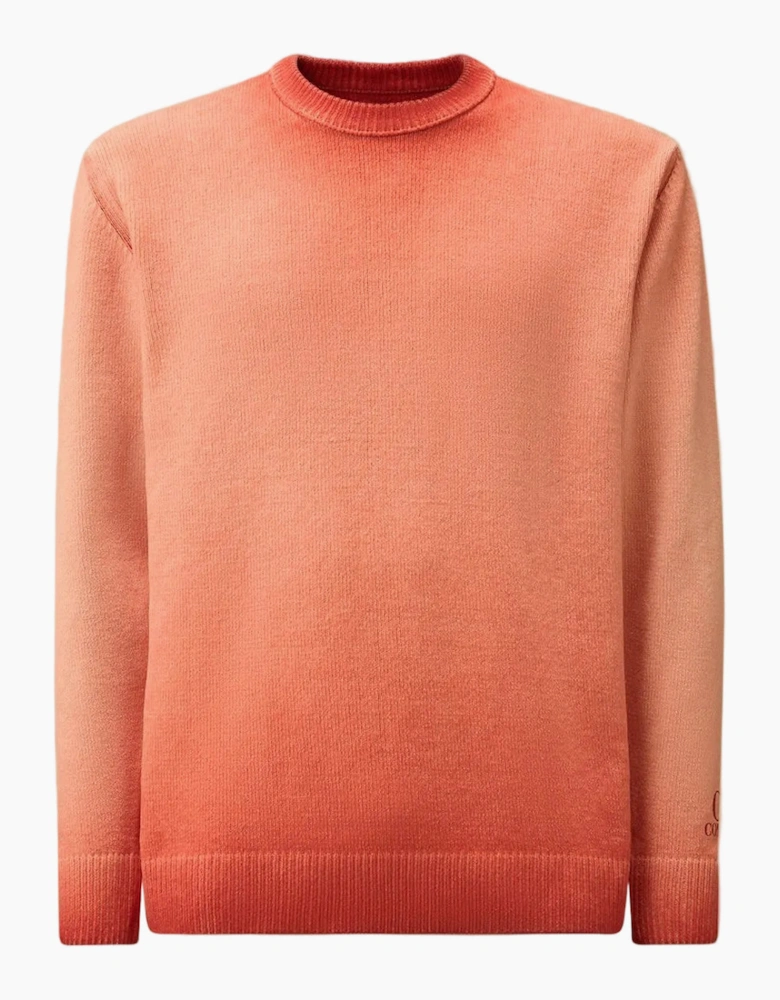 Chenille Crewneck Cuff Logo Knit