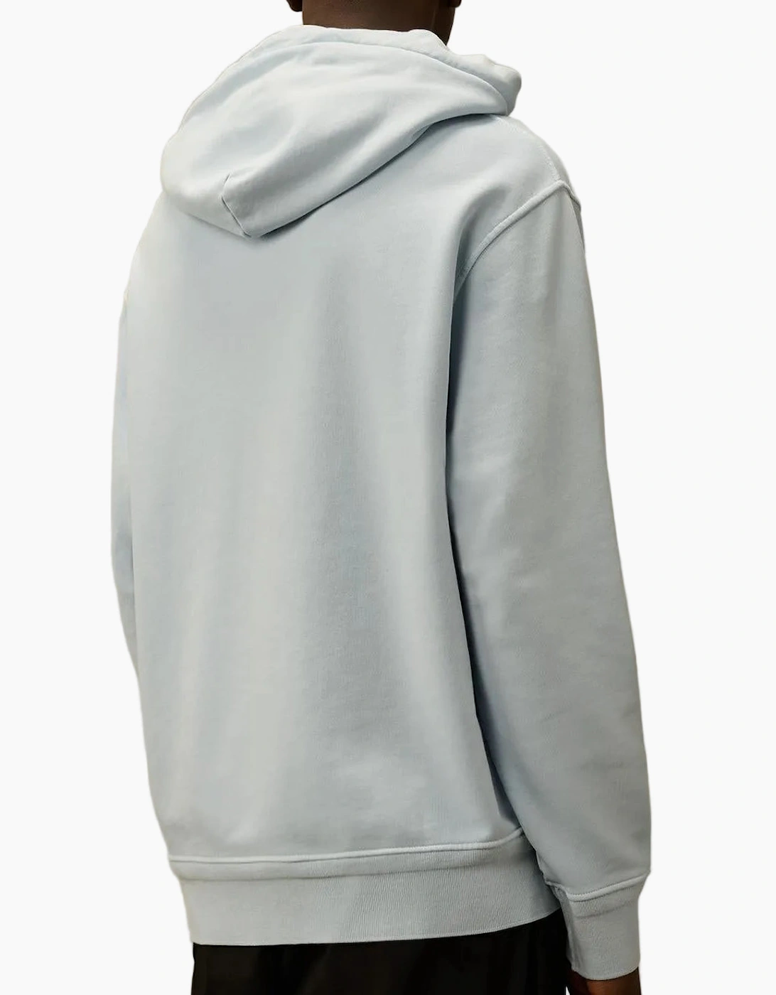 Diagonal Fleece Resist Dyed Lens Hoodie