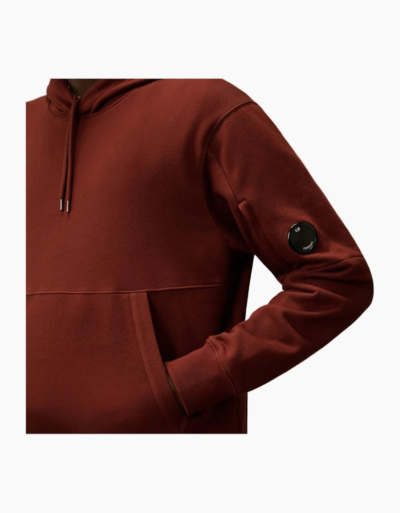 Diagonal Raised Fleece Lens Hoodie