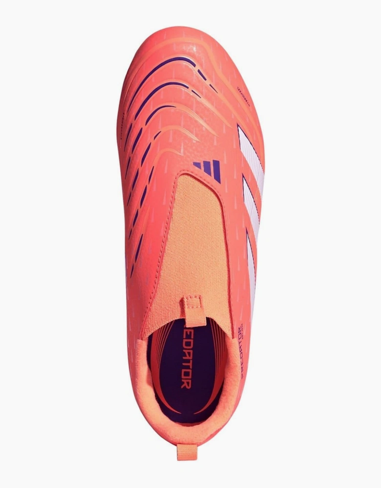 Predator 3 Childrens Laceless Firm Ground Football Boots