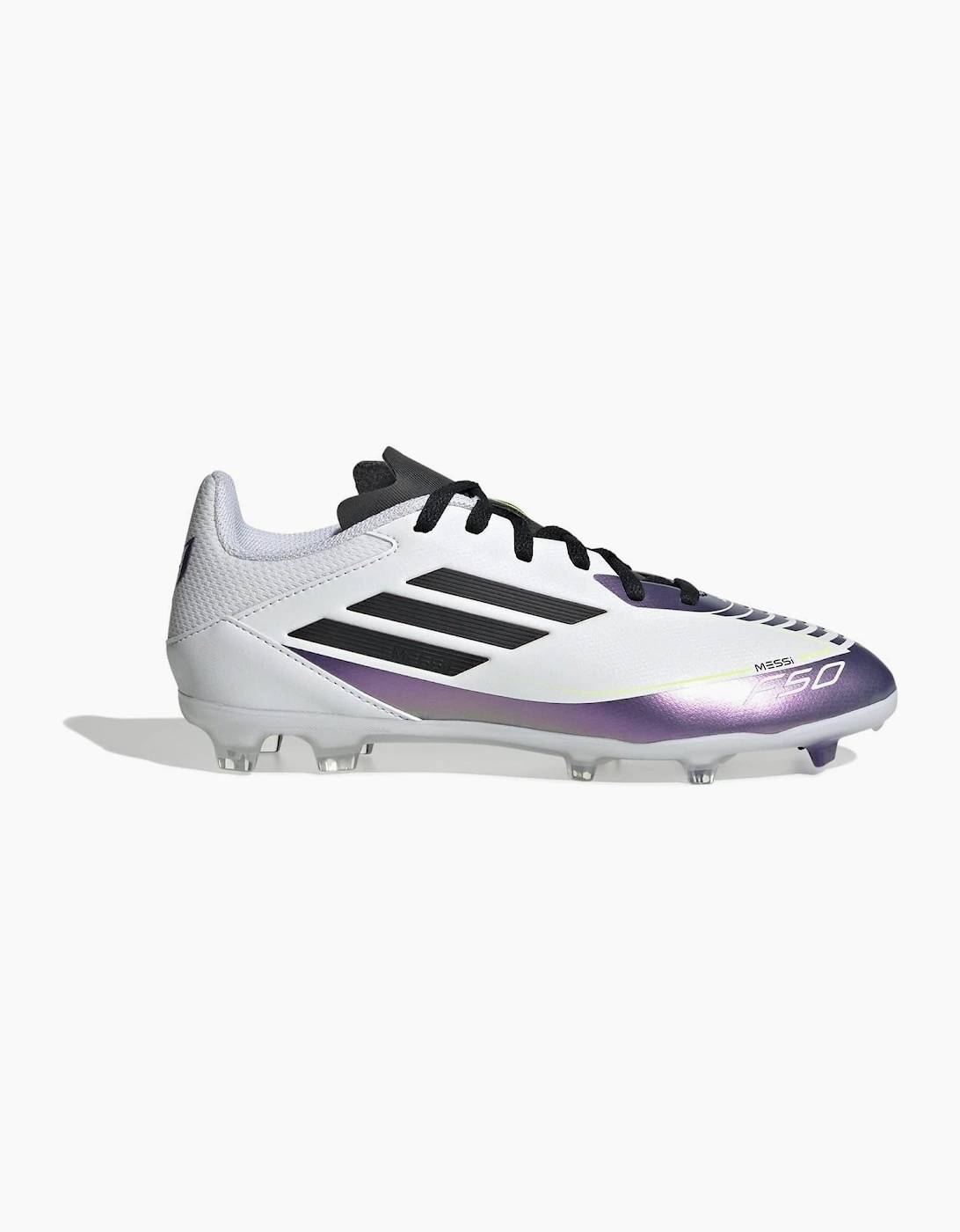 Adidas Boys White 'S F50 Academy Junior Firm Ground Football Boots  Size 5 Kids
