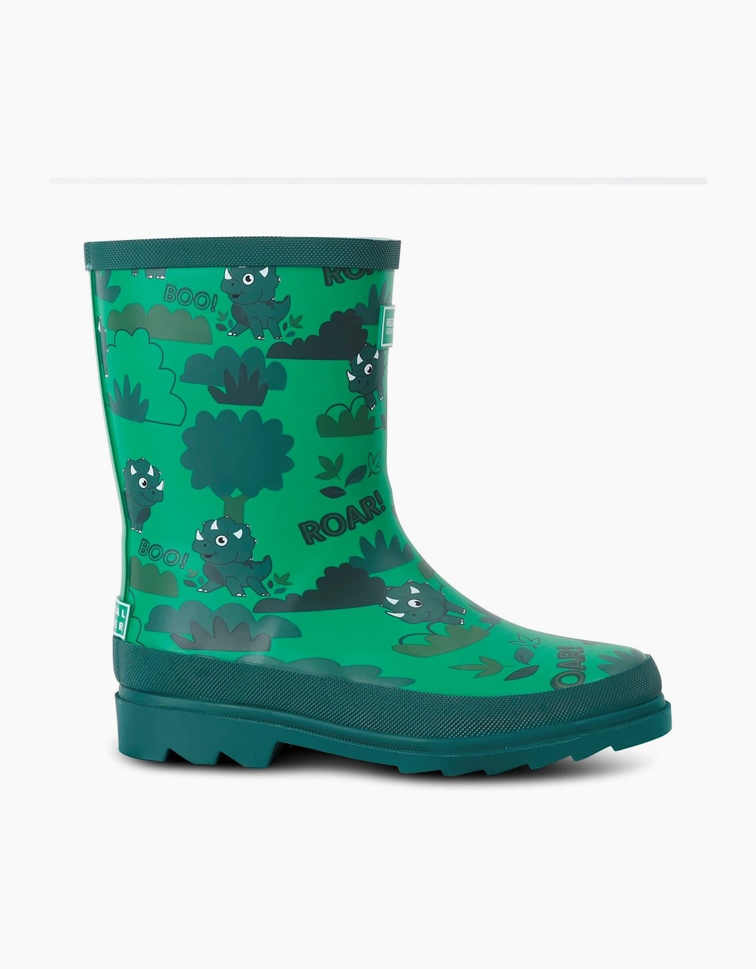 Regatta Unisex Green Mudplay Cartoon Rain Boots  Eu32/Uk13 Kids
