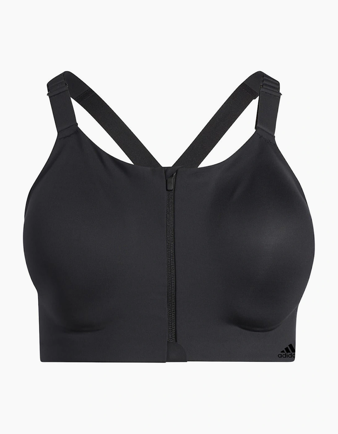 Scoop Neck Sports Bra with Front Zipper Pocket, 3 of 2