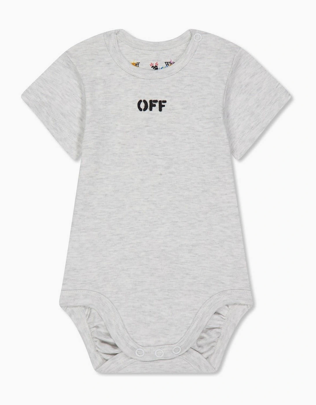 3 Pack Lettering Crew Neck Bodysuit