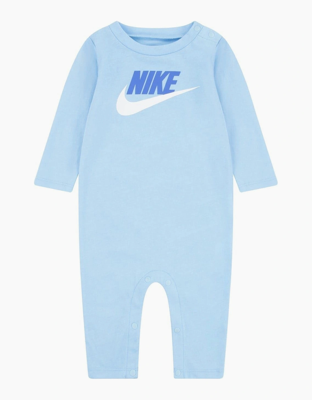 Crew Neck Long Sleeve Logo Print Romper, 2 of 1