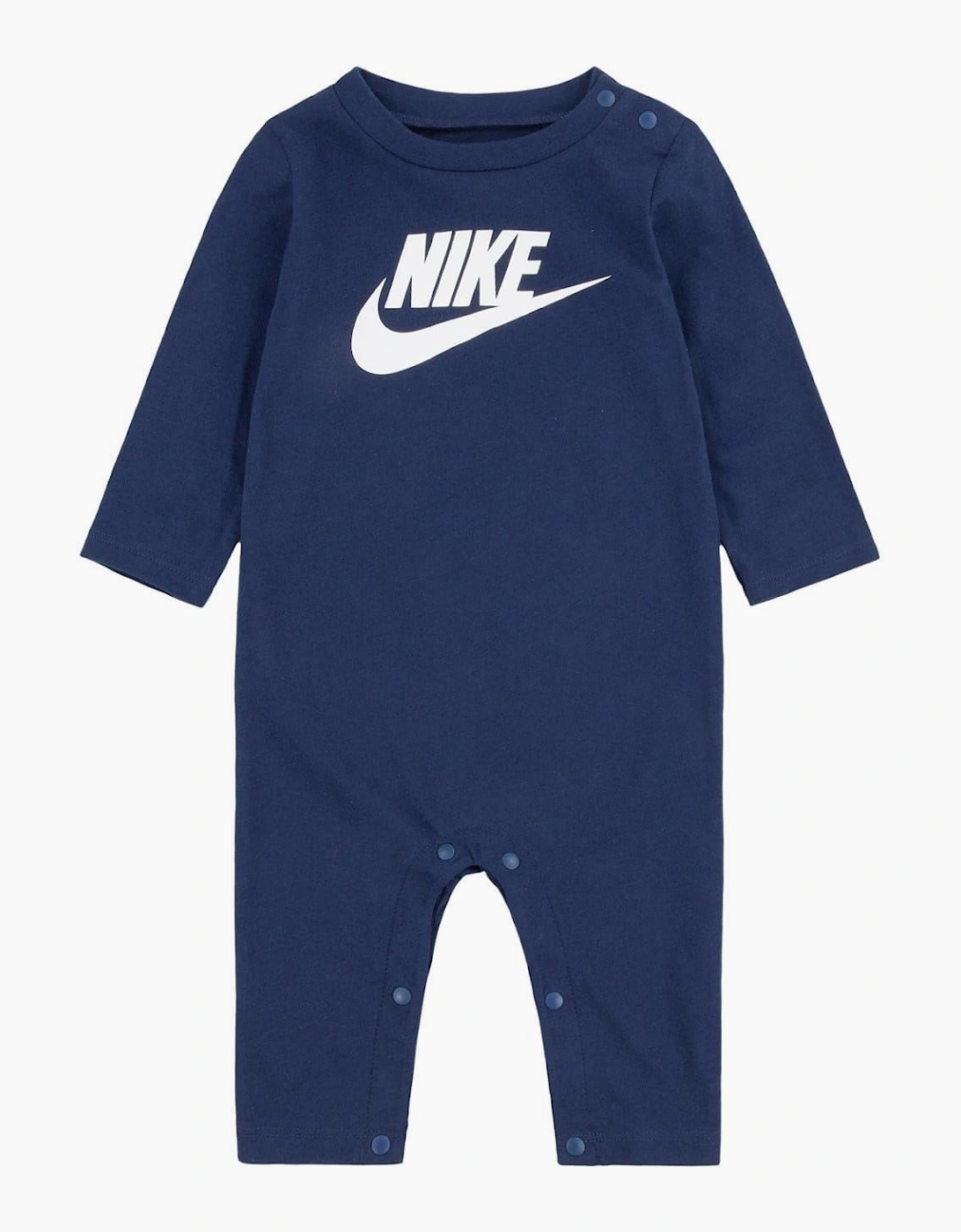 Crew Neck Long Sleeve Logo Print Romper, 2 of 1
