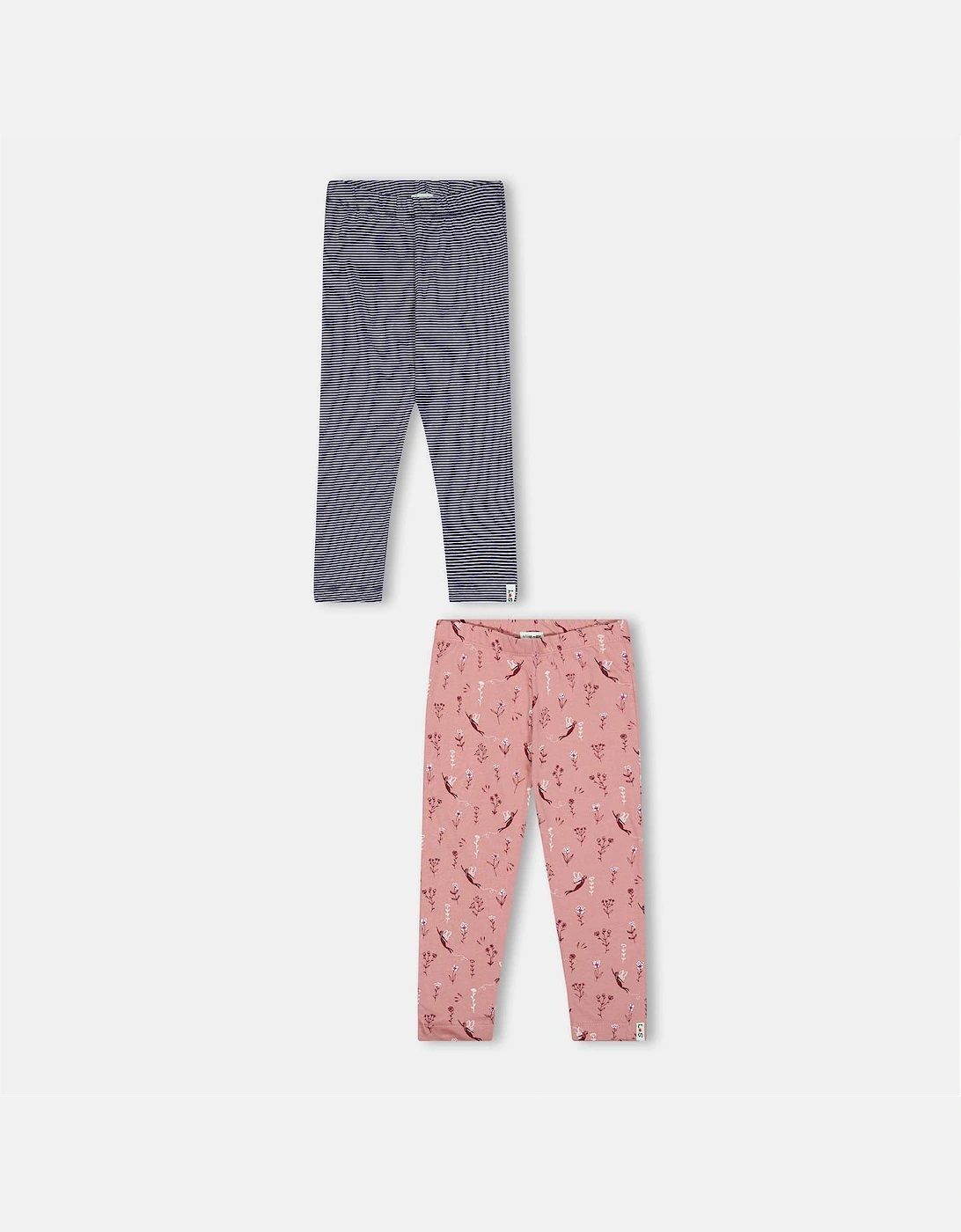 And  Sid Multicoloured Stripe And Fairy Print Leggings   2 Pack, 2 of 1
