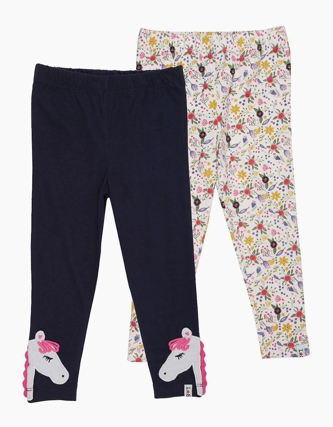 Horse Floral Shapewear Leggings, 2 of 1