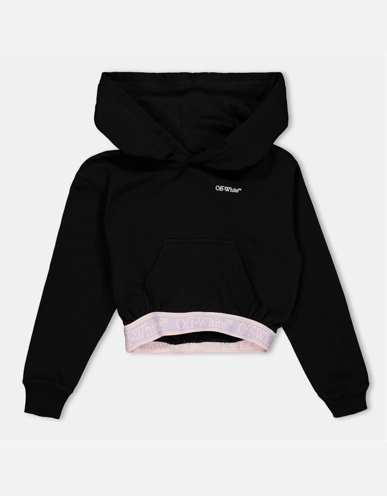 Cropped Relaxed Fit Hooded Sweatshirt