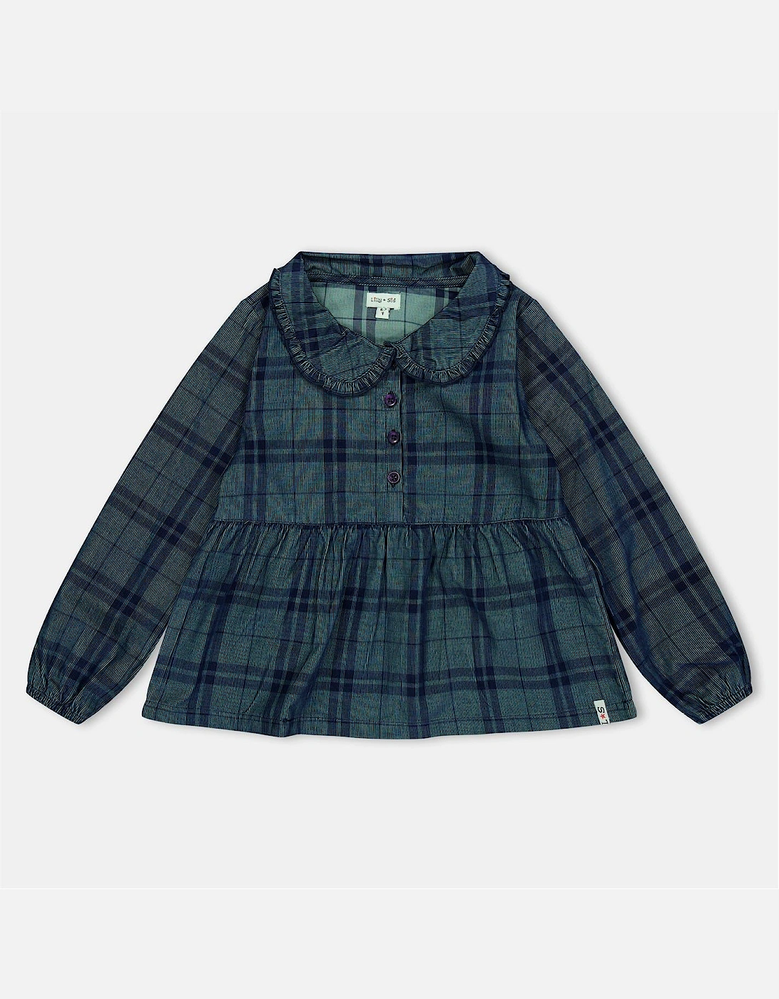 Check Collar Regular Fit Blouse, 2 of 1