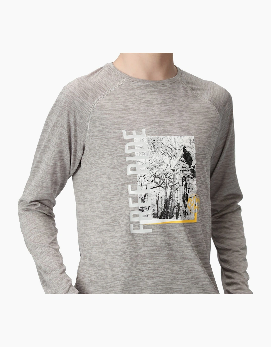 Burnlee Text Graphic Crew Neck Raglan Sleeve T-Shirt