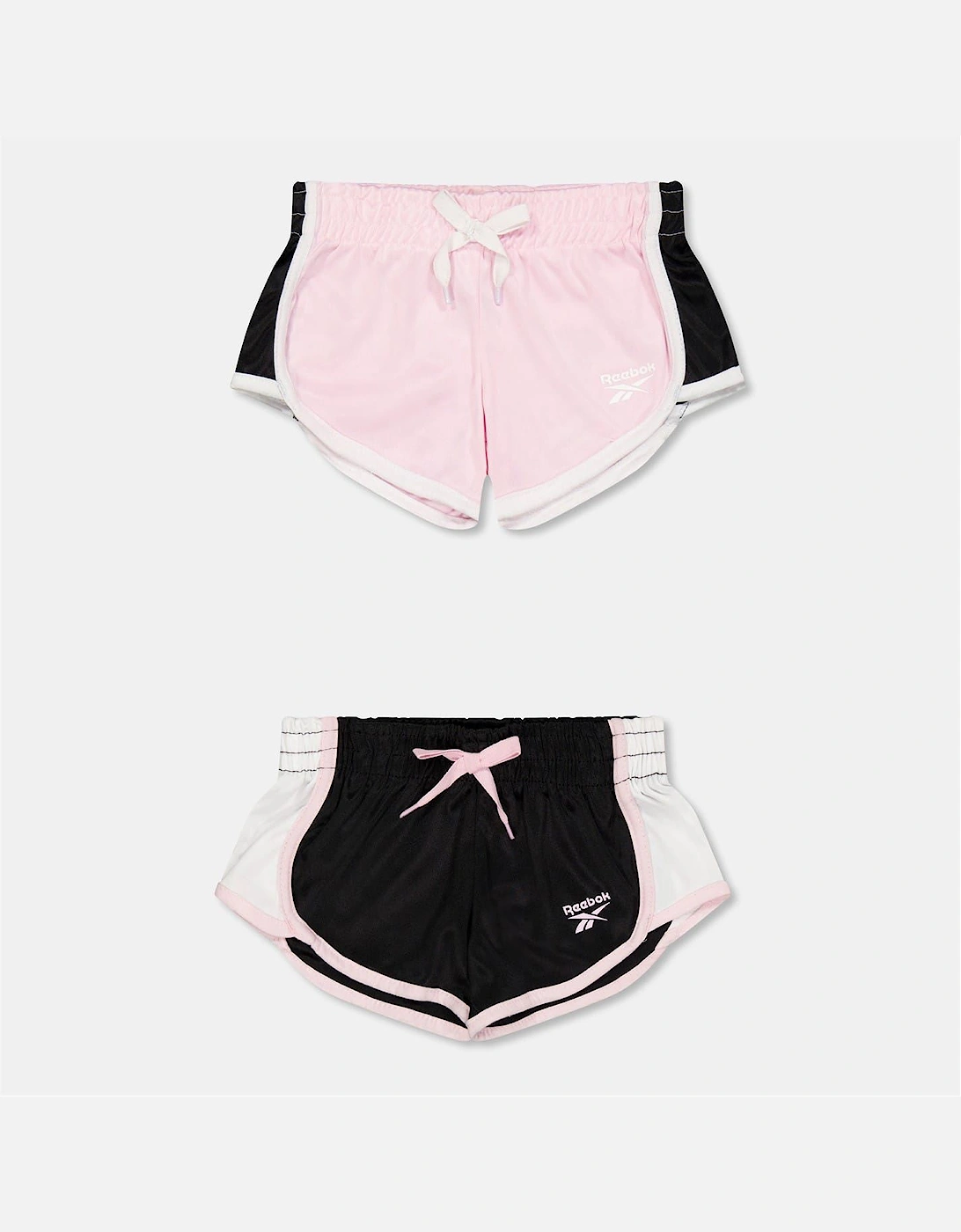 2 Pack Bermuda Shorts with Curved Hem