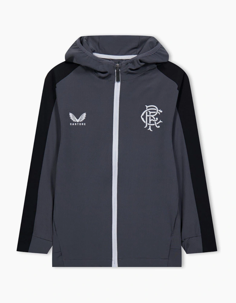 Hooded Relaxed Fit Track Jacket