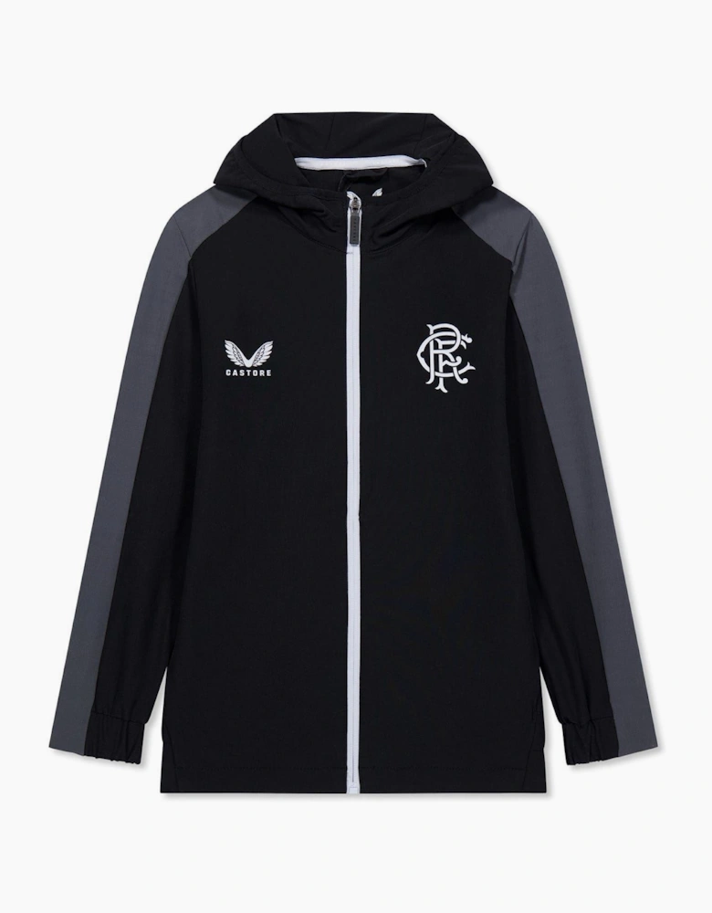 Hooded Relaxed Fit Track Jacket