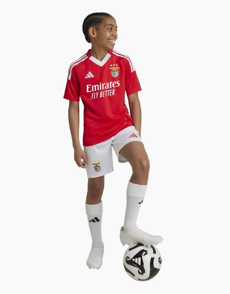 V-Neck Short Sleeve T-Shirt and Soccer Shorts Set