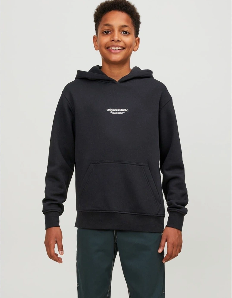 Vester Lettering Kangaroo Pocket Sweatshirt