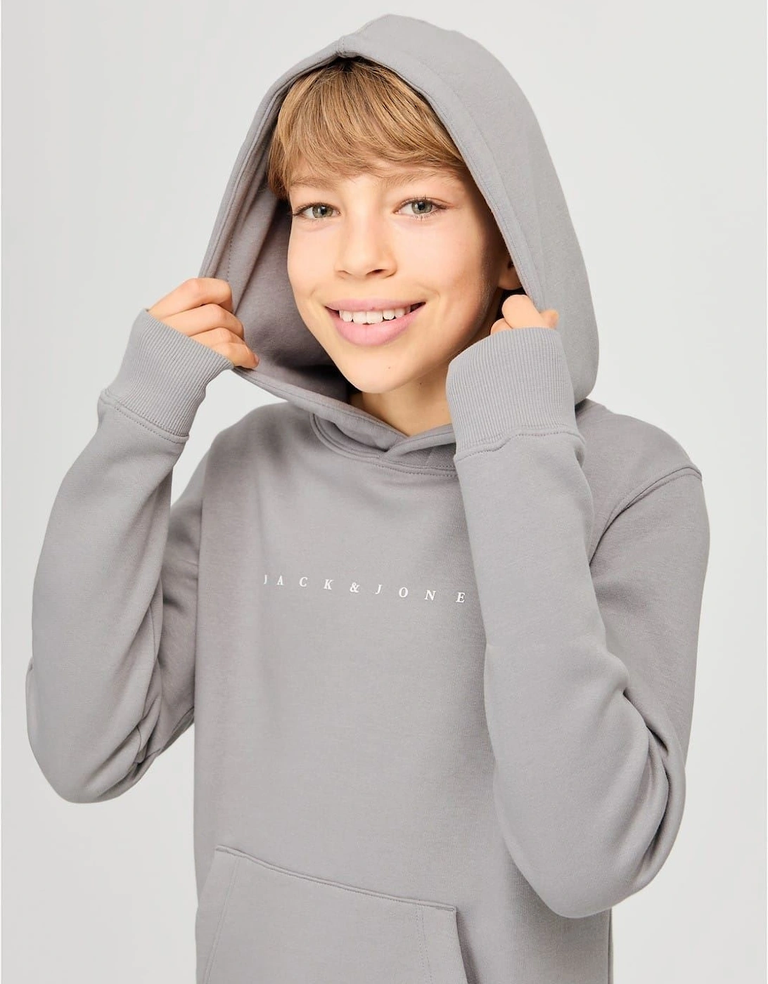 Star Lettering Hooded Neck Sweatshirt