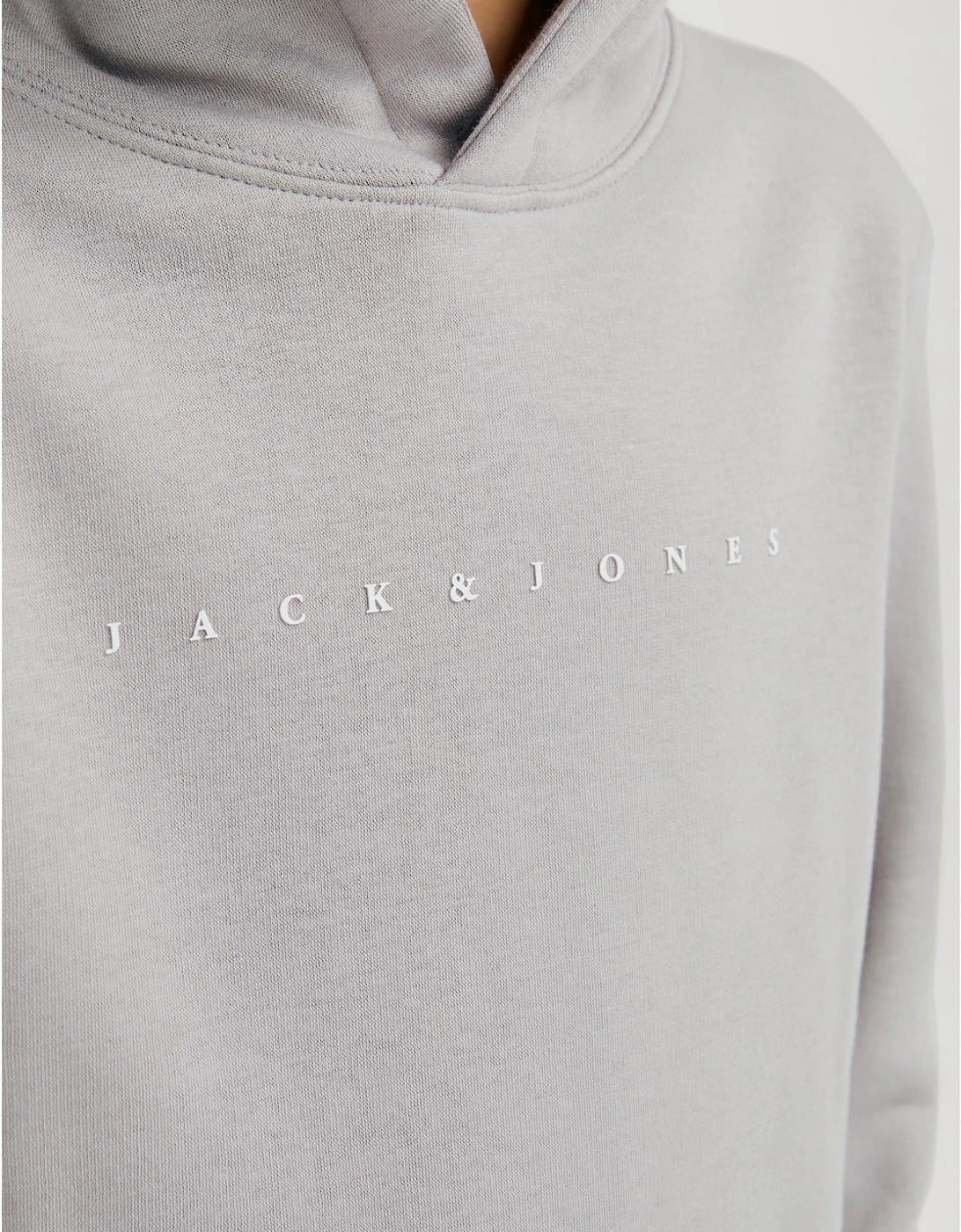 Star Lettering Hooded Neck Sweatshirt