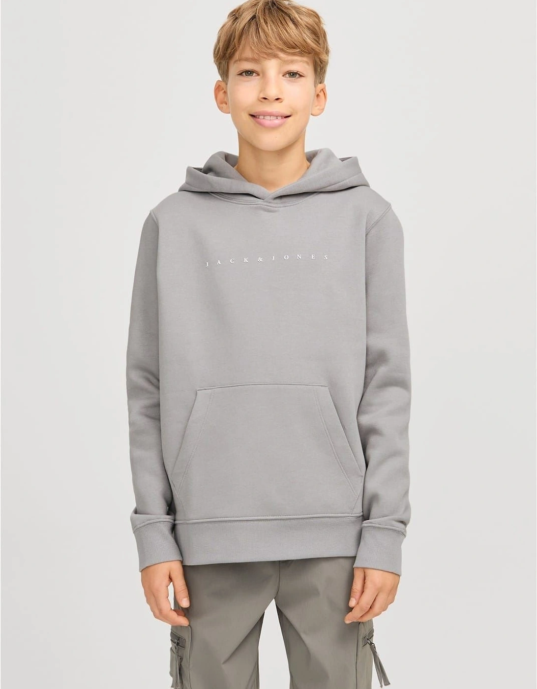 Star Lettering Hooded Neck Sweatshirt