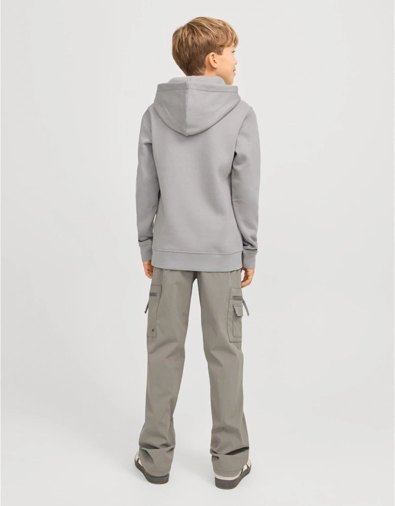 Star Lettering Hooded Neck Sweatshirt