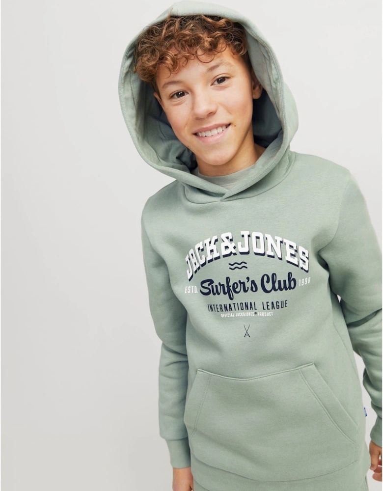 Logo Print Hooded Neck Regular Fit Sweatshirt