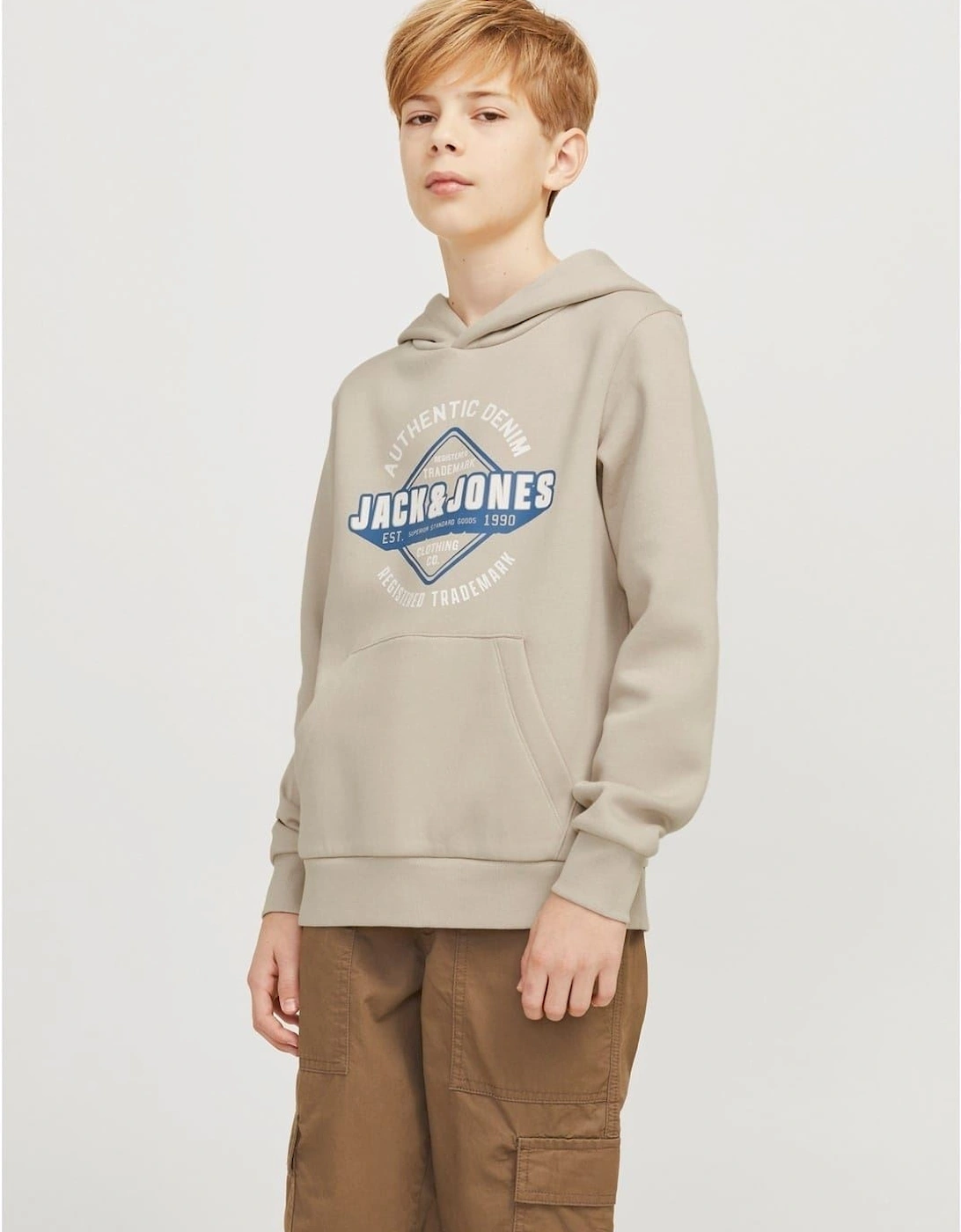 Logo Print Hooded Neck Regular Fit Sweatshirt