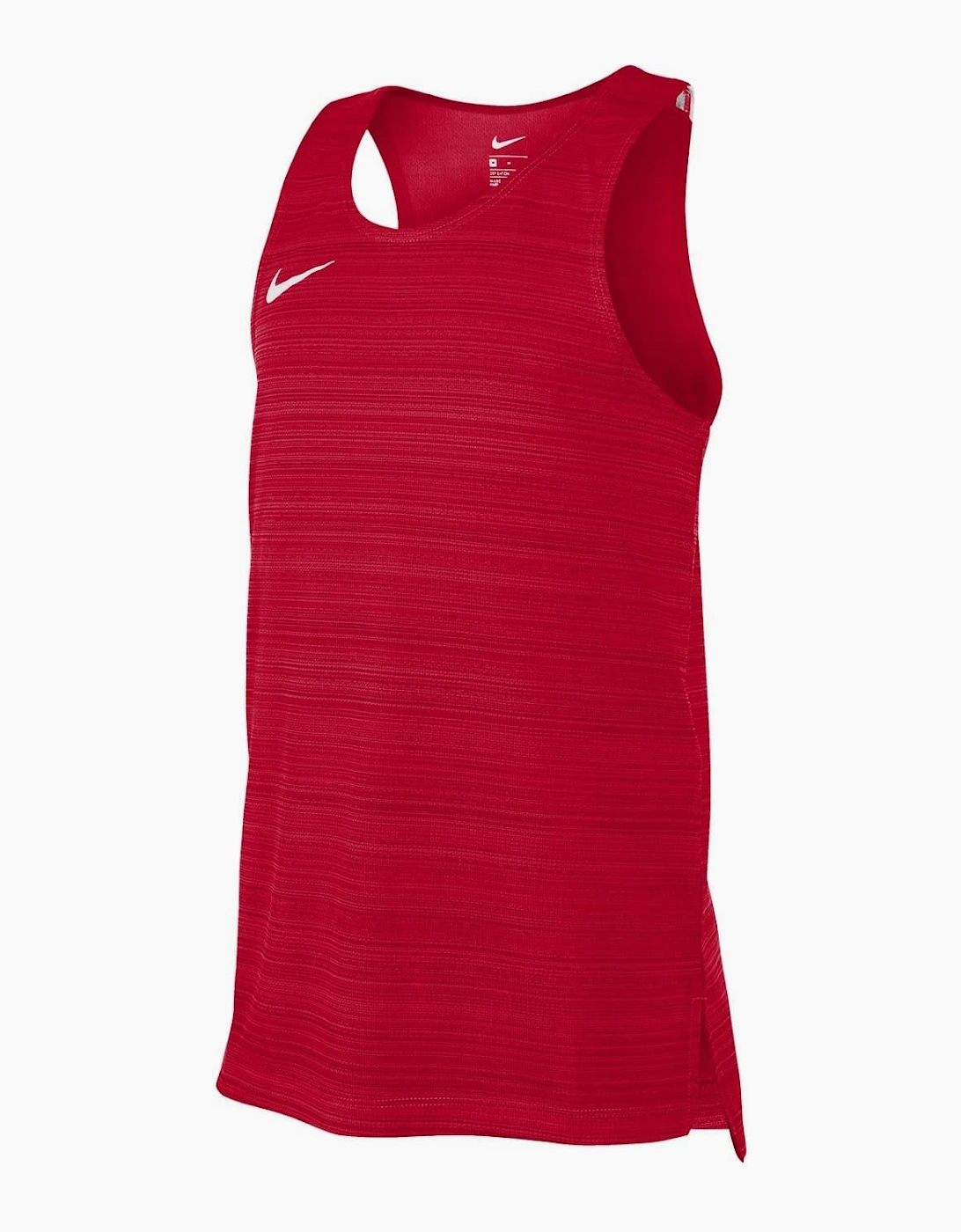 Nike Unisex Red Scoop Neck Sleeveless Jersey Singlet  Size 7-8 S