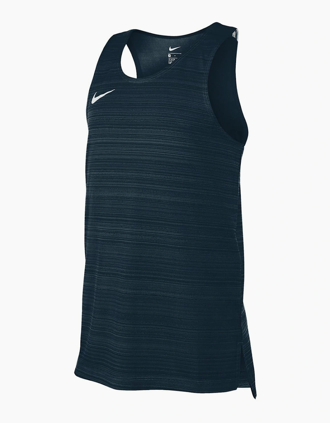 Nike Unisex Navy Scoop Neck Sleeveless Jersey Singlet  Size 7-8 S