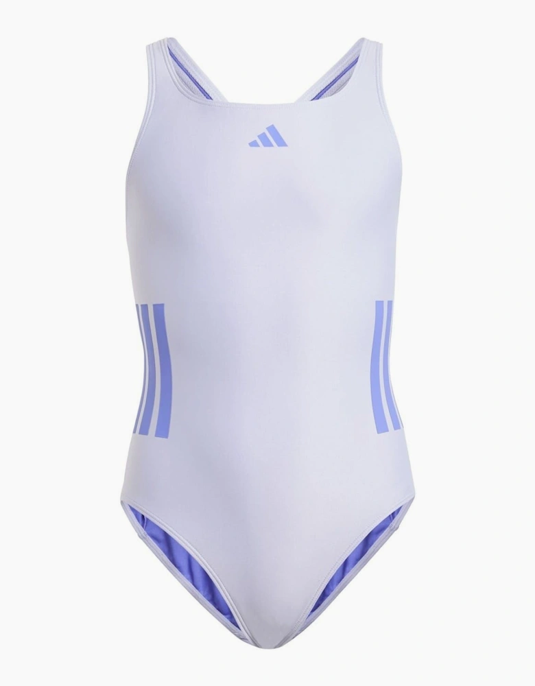 Three Stripe Swimsuit Junior Girls