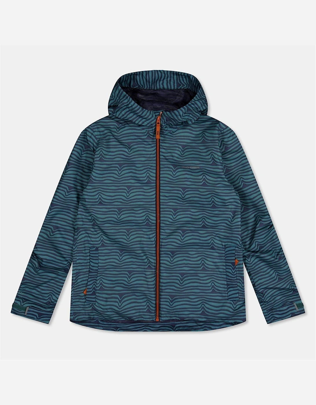 Rowan Hooded Wave Patterned Rain Jacket, 2 of 1