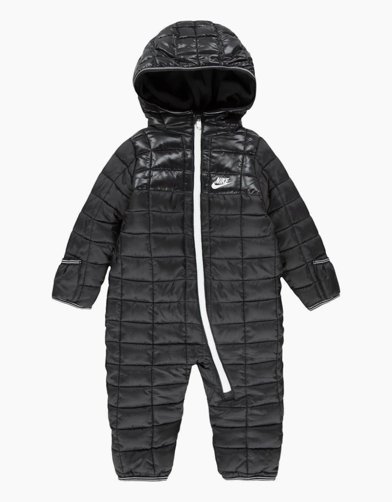 Hooded Neck Checkerboard Snowsuit
