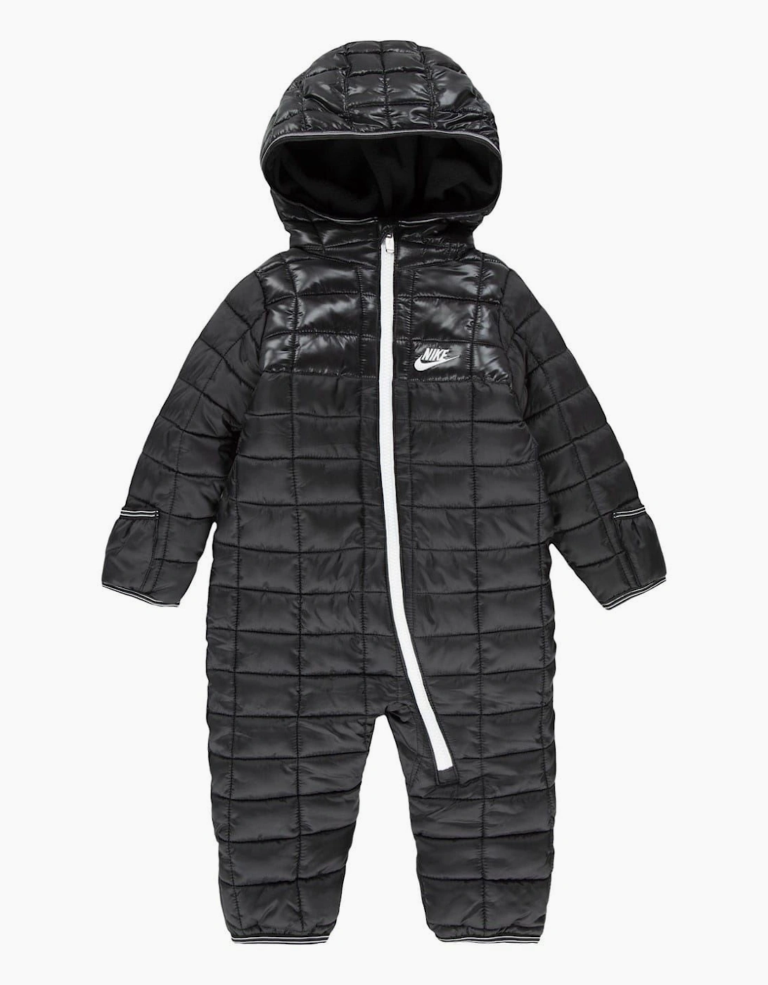 Hooded Neck Checkerboard Snowsuit