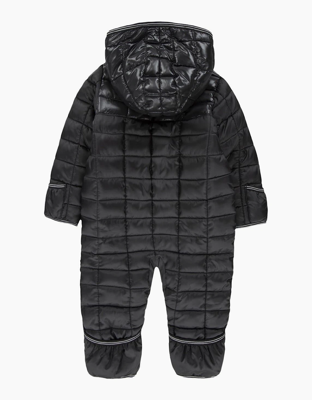 Hooded Neck Checkerboard Snowsuit